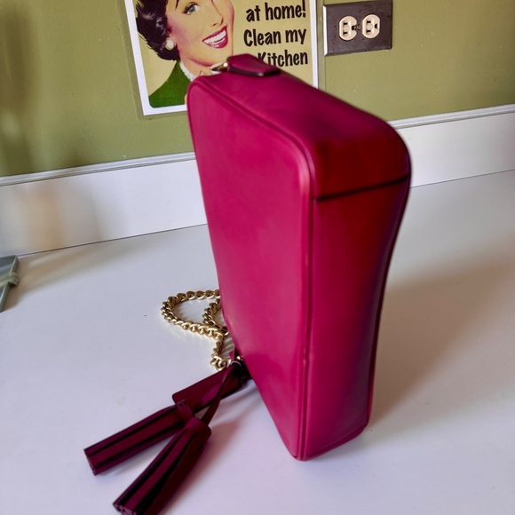 Coach Legacy Flight Bag Crossbody Adjustable Length Chain & Tassels, Port Color - Picture 12 of 14